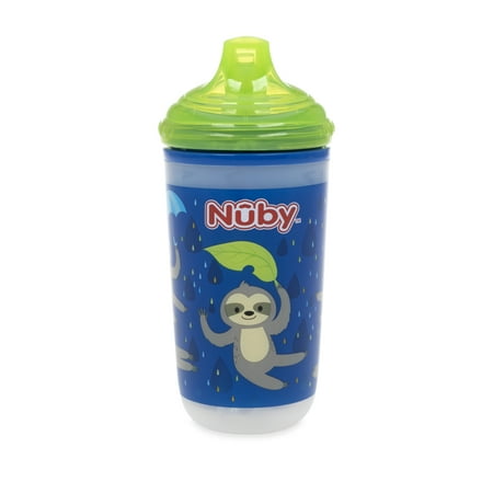Nuby 10 Oz. No-Spill Insulated Light Up Sloth Easy Sip Cup