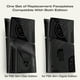 thumbnail image 5 of Cubierta frontal 5 en 1 para PS5 Slim para consolas PS5 Slim Disc y Digital Edition, paneles protectores de repuesto compatibles con los accesorios de PS5 Slim, 5 of 7