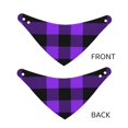thumbnail image 6 of Goofa Purple Buffalo Plaid Pattern Pet Scarf Bandana - Adjustable and Comfortable,Dog Scarf Bib Kerchief Breedfor Dogs and Cats-Small, 6 of 8