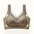 thumbnail image 5 of Wdgfv Seamless Jelly Bras for Women - Full Coverage Wireless Bra with Support and Lift for Older Coffee XXL, 5 of 8