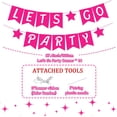 thumbnail image 6 of Pink Doll Themed Let's Go Party Banner Hot Pink Bachelorette Party Decorations Star Shaped Banner Garland Cute Photo Backdrop for Girls Women Bachelorette Birthday Party Decor Supplies, 6 of 8
