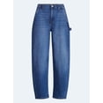 thumbnail image 5 of Free Assembly Women's High Rise Cropped Carpenter Barrel Jeans, 26" Inseam, Sizes 0-16, 5 of 5