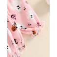 thumbnail image 6 of Suealasg Baby Girls 2Pcs Halloween Outfits Newborn Girls Fall Winter Clothes 3 6 12 18 Months Infant Girls Long Sleeve Pumpkin Print Smocked Romper + Headband Set, 6 of 7
