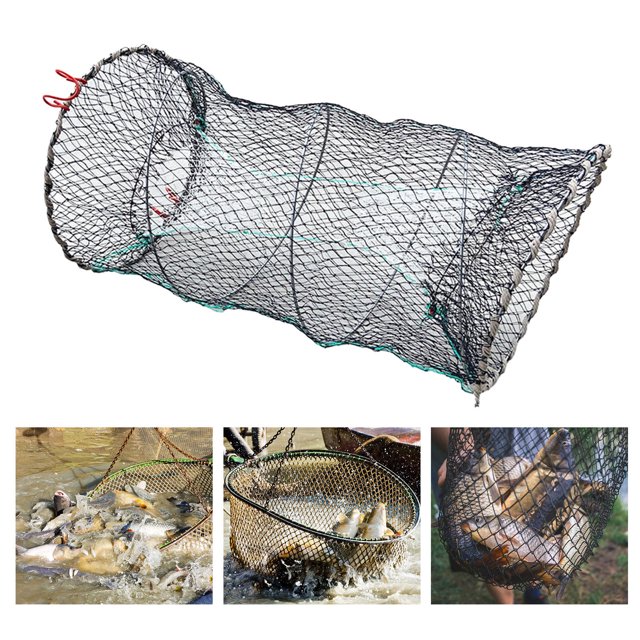 LJNYFDC Piège à Crabe Appât de Pêche Piège Léger Réutilisable Pliable Portable Installation Rapide Poisson Crabe Crevette Piège Filet de Lancer de Pêche