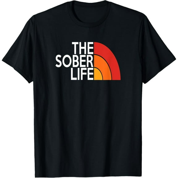 t-shirt The Sober Life AA Alcoholics NA Narcotics Anonymous 12 Step T-Shirt mens t shirt,black,women,funny,misfits,men,journey