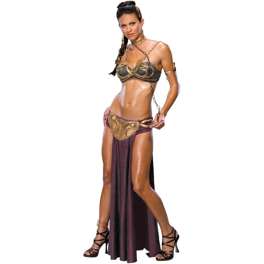 tjære Afgang vandtæt Princess Leia Slave Adult Halloween Costume - Walmart.com