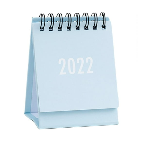 Calendario de escritorio Zulema de mesa horario diario decoración oficina sala estar Azul claro