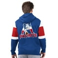 thumbnail image 2 of Men's Starter Navy New England Patriots Extreme Vintage Logo Full-Zip Hoodie, 2 of 2