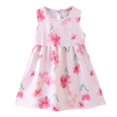 thumbnail image 1 of Robes pour Filles, Robe d'Été Sans Manches à Fleurs pour Enfants, Robe Décontractée pour Vacances à la Plage et Usage Quotidien, Rose 3 Ans-4 Ans, 1 of 4