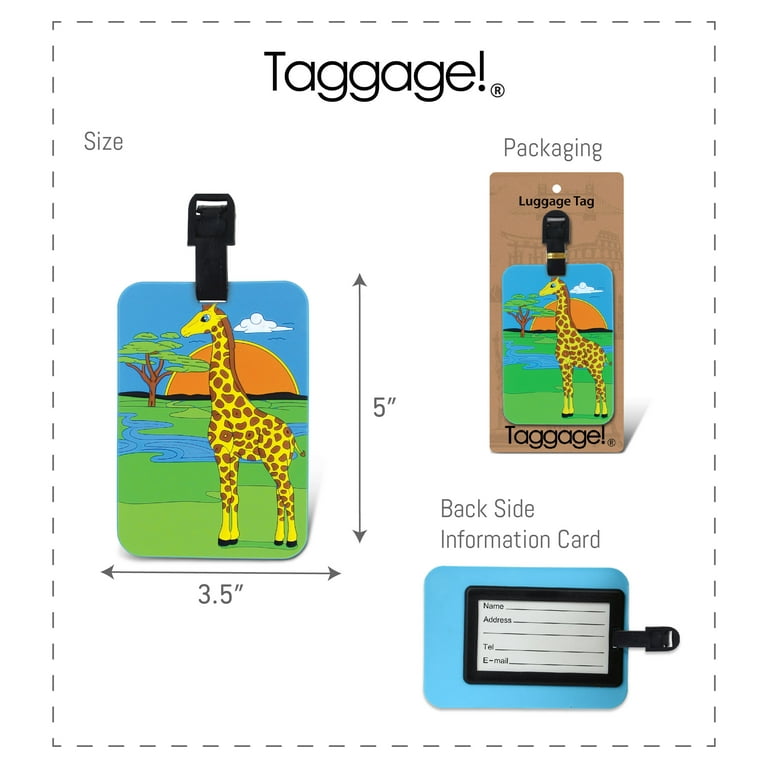 Giraffe cheap luggage tag