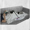 thumbnail image 6 of Fantasy Soft Flannel Fleece Throw Blanket, Dreamy Girl Silhouette with Butterfly Wings and Fly-Away Hair, Cozy Plush for Indoor and Outdoor Use, 50" x 70", Black and Multicolor, by Ambesonne, 6 of 6