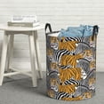 thumbnail image 5 of Laundry Basket, cool Tiger zebra Laundry Hamper Waterproof Laundry Bag Clothes Hamper Laundry Bin with Handles for Bedroom, Living Room, Kids Room, 5 of 6