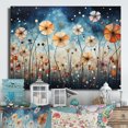 thumbnail image 2 of Designart "Blue Dandelion Floral Euphony III" Floral Metal Wall Art Prints, 2 of 5