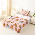 thumbnail image 5 of Erosebridal Funny Capybara Pattern Twin Sheet Sets,Hawaii Summer Holiday Bedding For Kids Girls 3pcs, 5 of 6