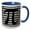 Blue/White, variant on 3drose, Pi Symbol on Number. Math Mathematical Numeric Sign for Mathematicians, 11oz Magic Transforming Mug