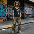 thumbnail image 6 of Women Y2K Grunge Vintage Graphic Tees V-Neck Short Sleeve Slim Fit T-Shirt Emo Clothes for Teen Young Girls 2000s Streetwear Black Size S, 6 of 9