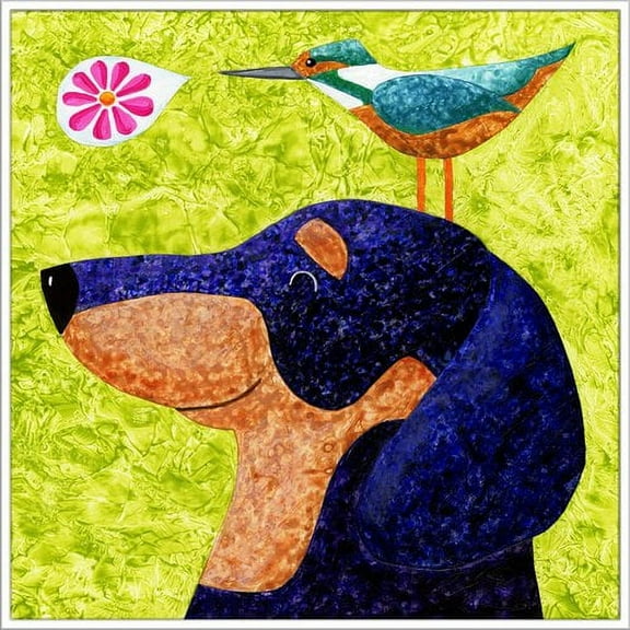 Marmont Hill - "Up Birds Scope" by Janet Nelson Floater Framed Painting Print on Canvas