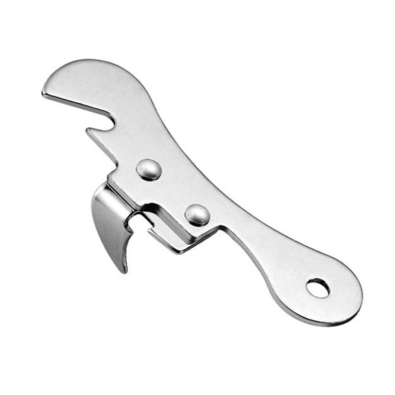 OIUR Manual Can Opener Keychain Pocket Beer Bottle Opener Rust-Proof Kitchen Utensil for Outdoor Camping Hiking