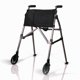 thumbnail image 4 of Andador Stander Wonder Walker Plus, andador ligero y plegable para adultos, personas mayores y ancianos. Plegable, fácil de transportar, con ruedas, deslizadores y bolsa, color nogal negro., 4 of 5