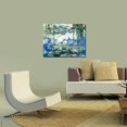 thumbnail image 4 of HFDF Water Lilies Giclee Canvas Prts Wall Art by Claude Monet Famous Oil Patgs Flowers Reproduction Modern Clsssic Landscape Artwork Picture Prted on Canvas for Home Decorations 18x12inch Framed, 4 of 6