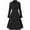 Black, variant on Karight Womens Trench Coat Double-Breasted Long Dressy Windbreaker Overcoat Fall Winter Outerwear