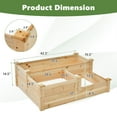 thumbnail image 3 of Gymax 3-Tier Outdoor Raised Garden Bed Fir Wood Elevated Flower Box Backyard, 3 of 10