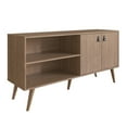 thumbnail image 6 of Manhattan Comfort Amber 53.7" TV Stand with Faux Leather Handles in Nature, 6 of 10