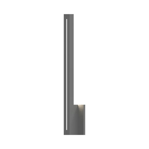 Sonneman Lighting Stripe ADA Textured Gray 24-inch LED Outdoor Wall Sconce