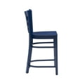 thumbnail image 5 of Linon Neville 24" Indoor Wood Counter Stool, Set of 2, Navy, 5 of 15