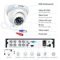 thumbnail image 3 of 3K Lite Security Camera System, ZOSI 1080P H.265+ 8CH CCTV DVR with 4pcs 1080P 1920TVL 2MP Outdoor Indoor Surveillance Dome Cameras, AI Human/Vehicle Detection, Motion Alert,Remote Access(No HDD), 3 of 12