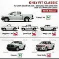 thumbnail image 4 of YITAMOTOR 6.5 Inches Running Boards Compatible with 2009-2018 Dodge Ram 1500 & 2010-2022 2500 3500 Crew Cab Black Textured Nerf Bars / Side Step (Incl.2019-2023 Classic) Bar Bars, 4 of 4