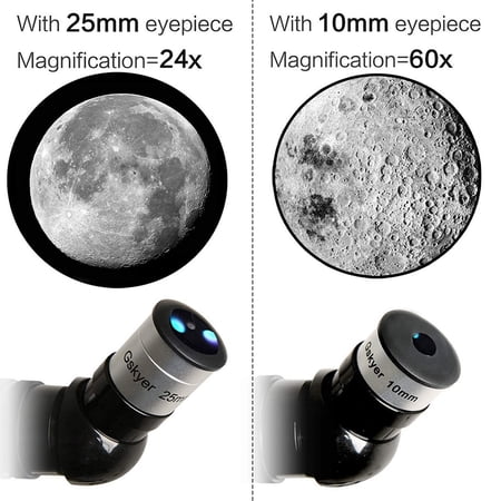 Gskyer 600x90mm AZ 90mm f/6.7 Refractor Telescope with 3 Eyepieces, Remote