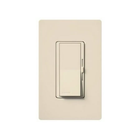 Lutron DVLV-603P-LA Diva 450-watt 3-Way Magnetic Low-Voltage Dimmer, Light Almond