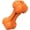 Orange, variant on Squeaky Dog Chew Toy, Tough Durable Natural Rubber Bone with Toothbrush, Indestructible for Aggressive Chewers Large Medium Breed Teeth Cleaning