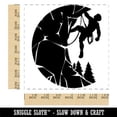 thumbnail image 2 of Rock Climbing Moon Stone Wall Mountain Cliff Square Rubber Stamp Stamping Scrapbooking Crafting - Medium 1.75in, 2 of 7