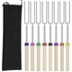 thumbnail image 1 of Juego de 8 Palitos extensibles YONGSHENG para asar malvaviscos y hot dogs de acero inoxidable 32 pulgadas, 1 of 5