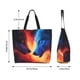 thumbnail image 5 of Fotbe Wolf Bolsa Tote Estética de Lona con Estampado para Mujer - Bolsa Reutilizable de Hombro Casual para Vacaciones, Compras, Trabajo y Gimnasio, 5 of 8