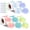 Nebula Gradient Color, variant on 2500 Pcs 2 Inch Circle Thermal Sticker Labels Self Adhesive Round Direct Thermal Labels Multipurpose Printer Stickers for DIY Logo Design, Qr Code, Name Tag