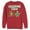 Red, variant on Men's SpongeBob SquarePants Christmas Wrapping Crew Sweatshirt Red 3X Large