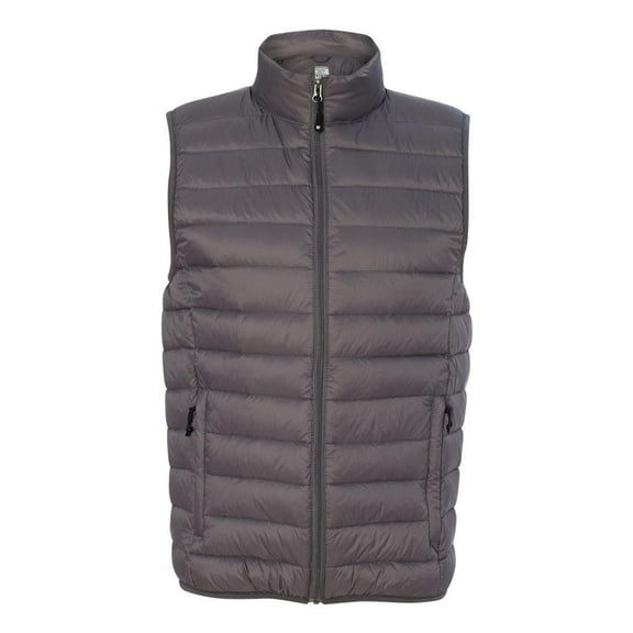 Weatherproof Mens 32 Degrees Packable Down Vest 16700, S, Dark Pewter, S