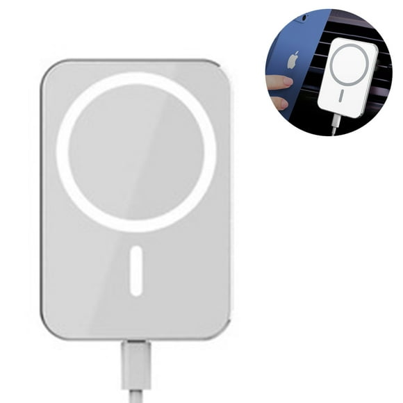Compatible for iPhone 12 Car Mount Charger , 15W Magnetic Car Wireless Phone Charger for Phone 12, 12 Pro, 12 Mini, and 12 Pro Max, Qi Charging Mount Air Vent Stand-White