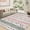 Green powder, variant on Area Rug for Kids Room, Non-Slip Indoor Carpet, Modern Floral Line, Contemporary Bedroom Accent, Stain-Resistant Boho Rug for Living Room