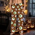 thumbnail image 2 of SJLDQY Mens Halloween Pajamas Pants Wide Leg Pjs Trousers for Men Hallowmas Pumpkin Ghost Elastic Waist Homewear Loungewear With Pocket, 2 of 6