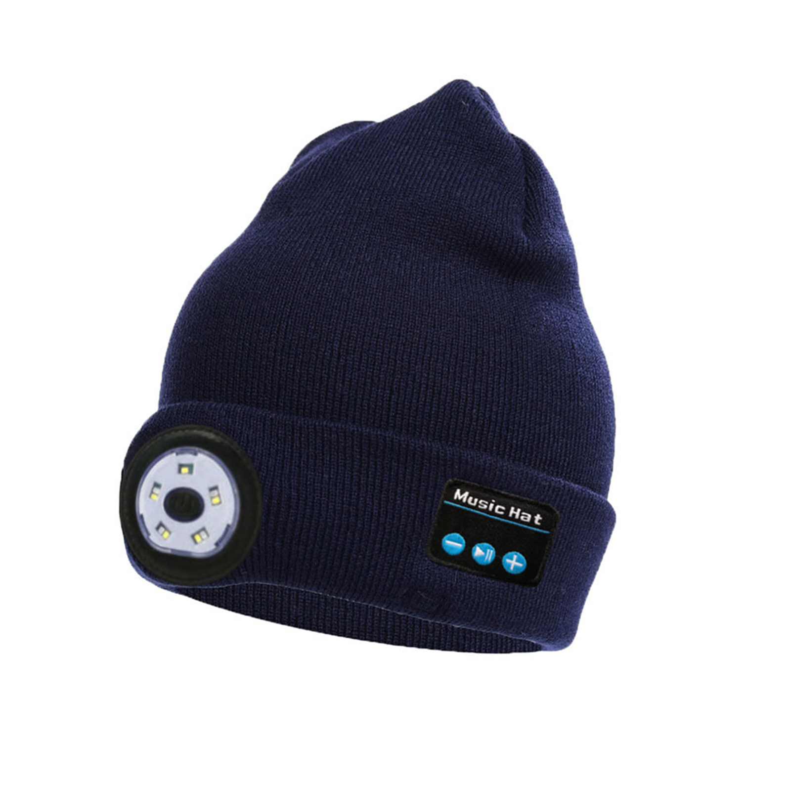 Bluetooth Beanie Hat with Light, Knitted Hat Unisex USB Rechargeable LED  Headlamp Cap with Wireless Headphones, Unique Christmas Birthday Gifts for  Men Him Husband Teen