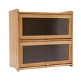 thumbnail image 6 of Primary Color 2-Tier Bamboo Storage Cabinet Countertop Storage Cabinet Home, 6 of 45