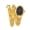 Golden with Black Dia, variant on Golden Woven Wrap Bangle Watch with Golden Dial, Elegant Women’s Quartz Bracelet Watch