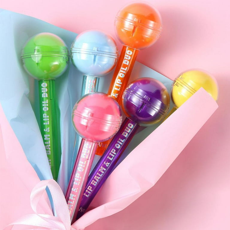 Dual-use Lollipop Color-changing Lip Balm Lipstick Funny