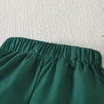 thumbnail image 5 of Baby Boys 2 Piece Summer Outfit Short Sleeve Button Shirt and Solid Color Shorts Set with Elastic Waist for Easter, 5 of 6