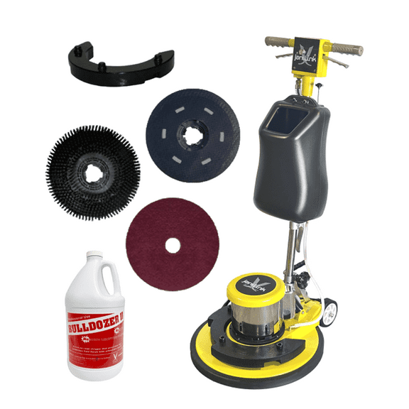 Janilink Multi-Function Pro Floor Buffer Polisher Scrubber Kit 20" Yellow/Black
