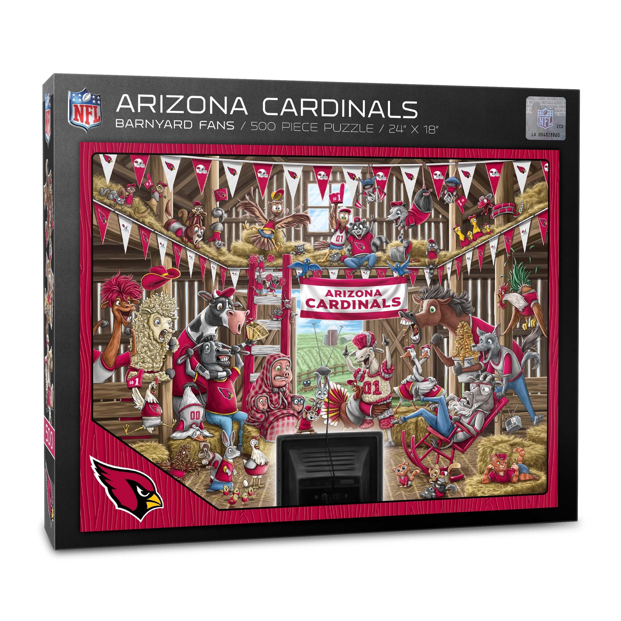 YouTheFan NFL Arizona Cardinals Barnyard Fans Puzzle - 500 Piece